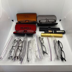 (Lot of 14) Reading Glasses‎ Assorted w/ Cases Cole Haan Jalapenos